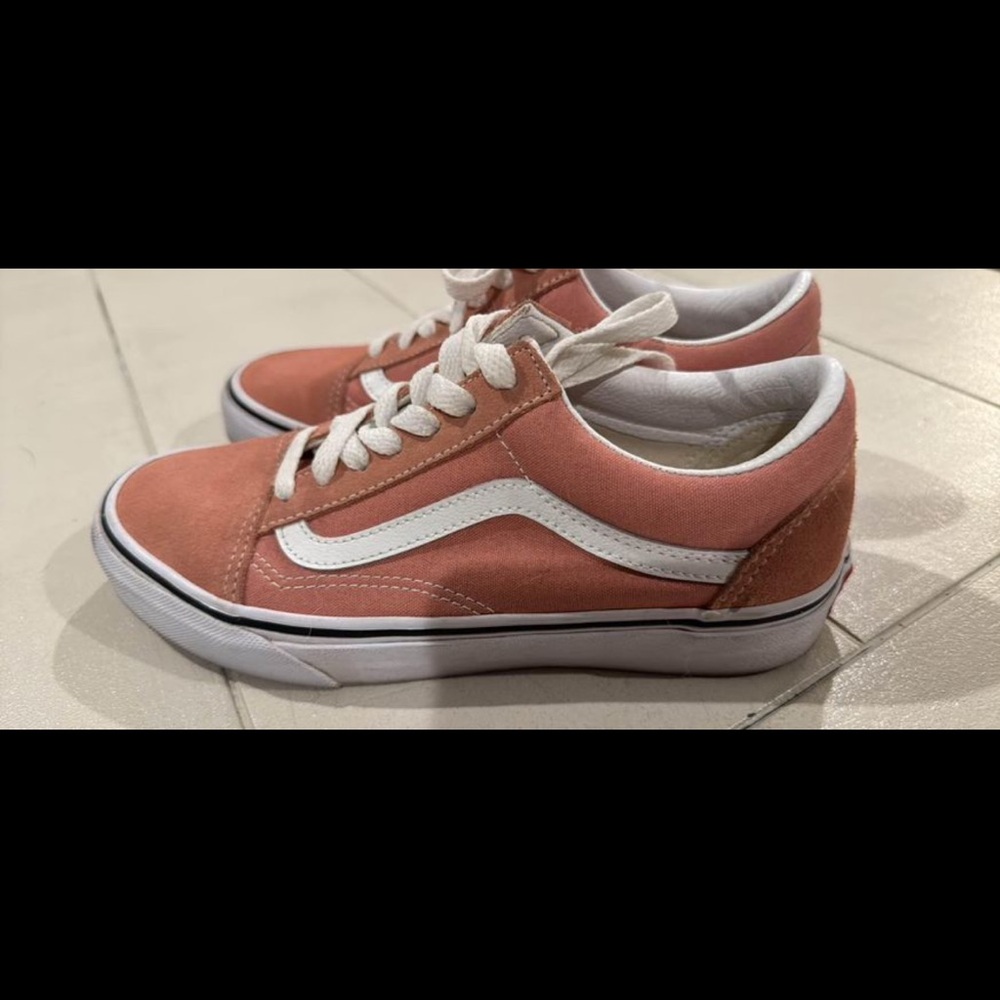 Vans. Size 7. Pinkish coral color. Gently used.